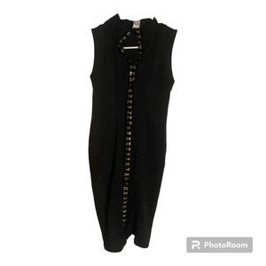 Uptown Women’s Black Fitted Sleeveless Dress Size M